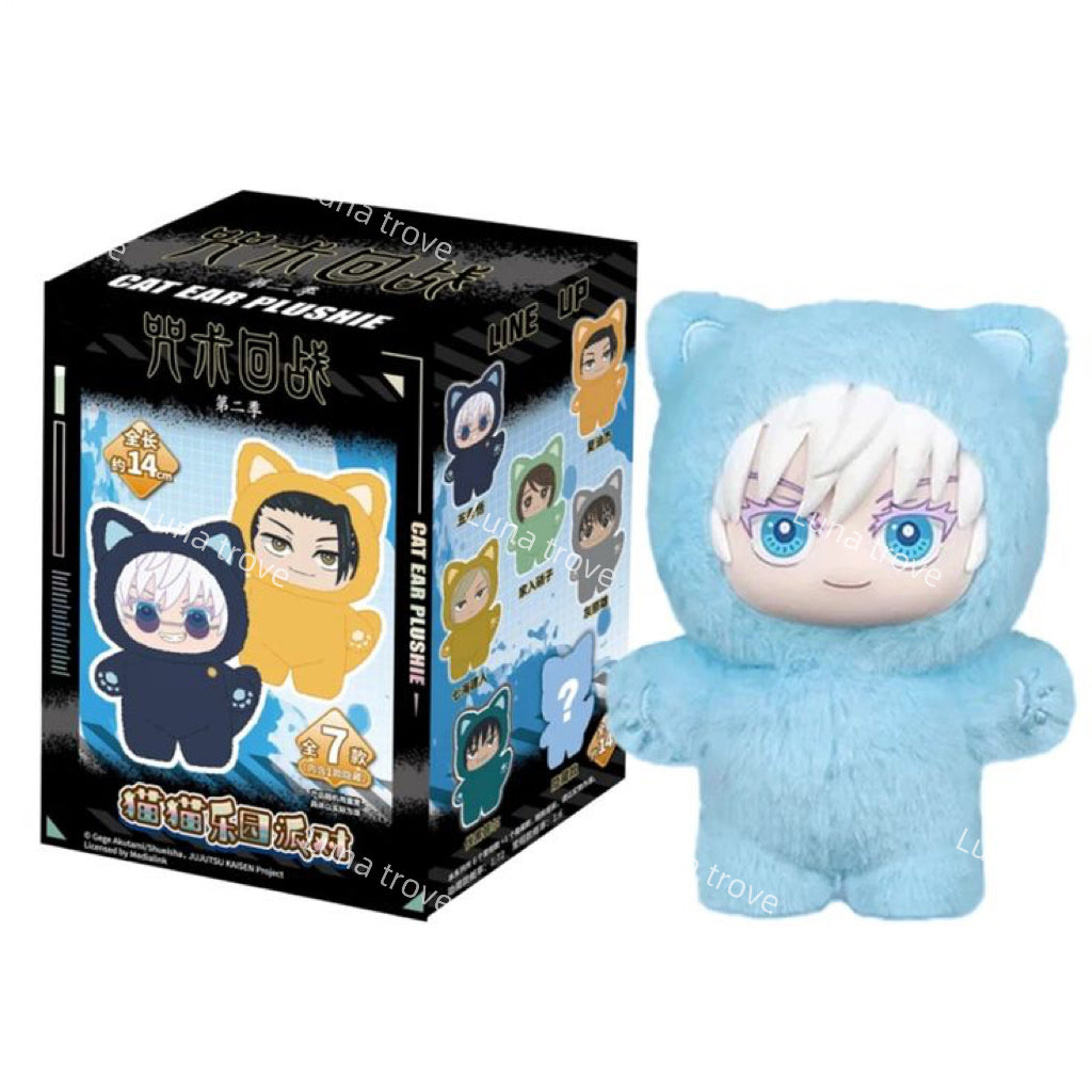 Jujutsu Kaisen Blind Box Plush – Cat Ear Edition (Hidden Characters Inside)