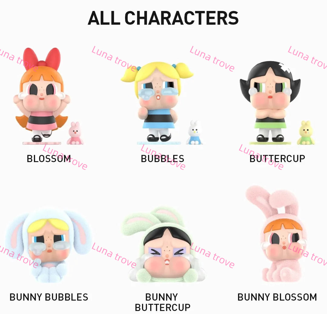 Powerpuff Girls Crybaby Blind Box – Surprise Plush Keychain Toy (Original Collectible)